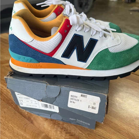 New Balance Other - New Balance Green and Orange Sneakers